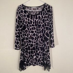 Peter Nygard, Half sleeve long Blouse, Cover, Dress, Casual, Party.